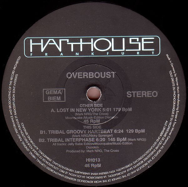 Overboust - Tribal Groovy Hartbeat | Harthouse (HH013) - main