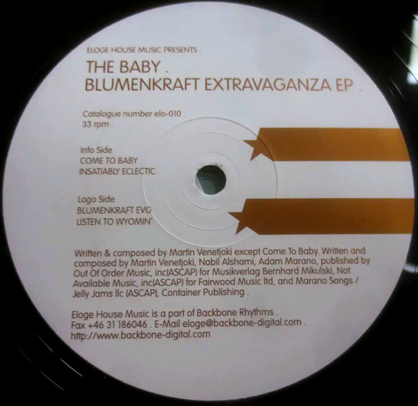 The Baby - Blumenkraft Extravaganza EP | Eloge House Music (elo010)