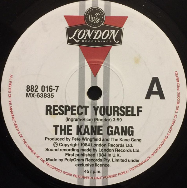 The Kane Gang - Respect Yourself | London Records (882 016-7) - main