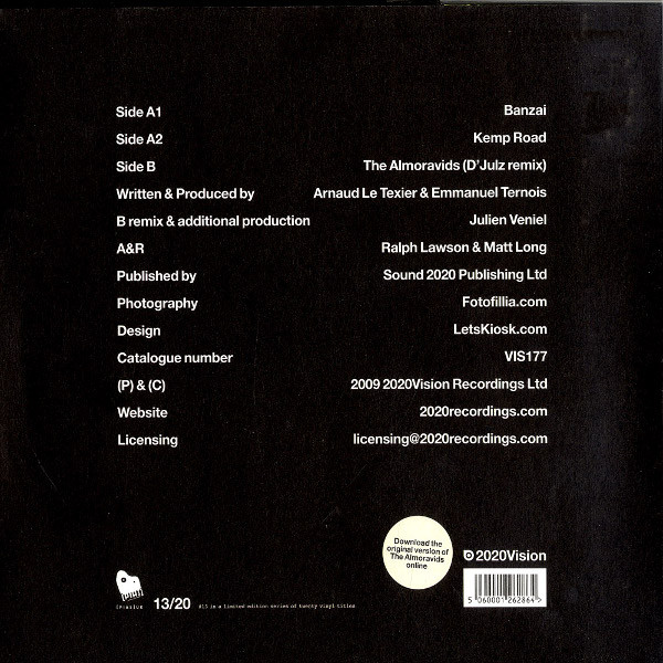 Arnaud Le Texier & Emmanuel Ternois - The Almoravids EP | 20:20 Vision (VIS177) - 2 Arnaud Le Texier & Emmanuel Ternois - The Almoravids EP | 20:20 Vision (VIS177) - 2