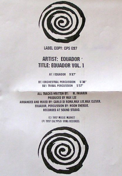 Equador - Equador Vol.1 | Calypso Records (CPS 097) - main Equador - Equador Vol.1 | Calypso Records (CPS 097) - main