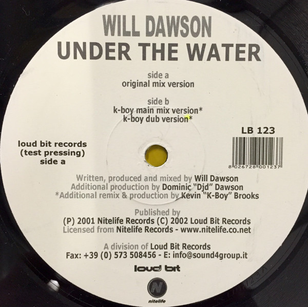 Will Dawson - Under The Water | Loud Bit Records (LB 123) - main