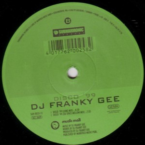 Franky Gee - Disco '99 | Subharmonic Records (SUH 0033-12) - main
