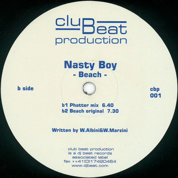 Nasty Boy - House Sex / Beach | Club Beat Production (cbp 001) - 2