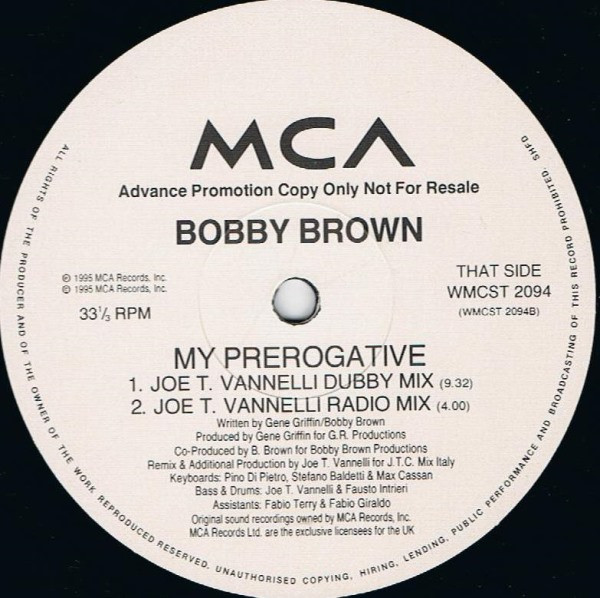 Bobby Brown - My Prerogative | MCA Records (WMCST 2094) - 3 Bobby Brown - My Prerogative | MCA Records (WMCST 2094) - 3