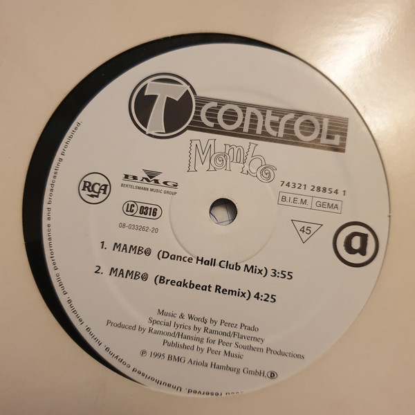 T Control - Mambo | RCA (74321 28854 1)