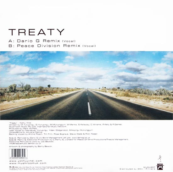 Yothu Yindi - Treaty | Mushroom (MUSH85T) - 2 Yothu Yindi - Treaty | Mushroom (MUSH85T) - 2