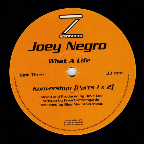 Joey Negro - What A Life / Universe Of Love | 10 Records (VSTD 1470) - 4 Joey Negro - What A Life / Universe Of Love | 10 Records (VSTD 1470) - 4