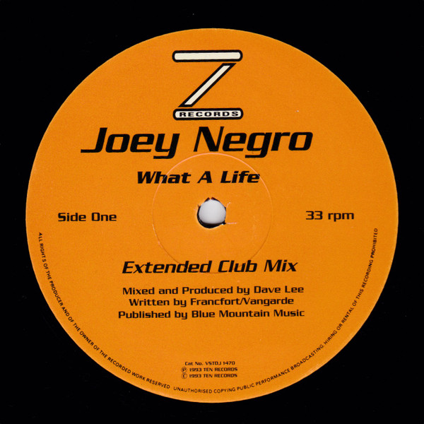 Joey Negro - What A Life / Universe Of Love | 10 Records (VSTD 1470) - 2 Joey Negro - What A Life / Universe Of Love | 10 Records (VSTD 1470) - 2