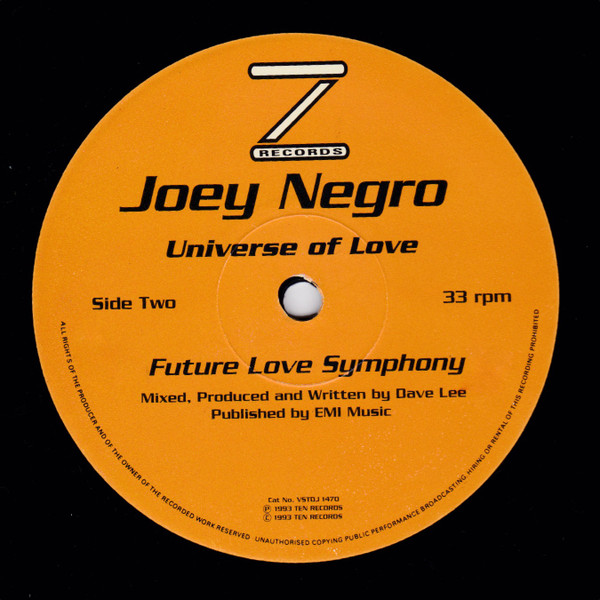 Joey Negro - What A Life / Universe Of Love | 10 Records (VSTD 1470) - 3 Joey Negro - What A Life / Universe Of Love | 10 Records (VSTD 1470) - 3