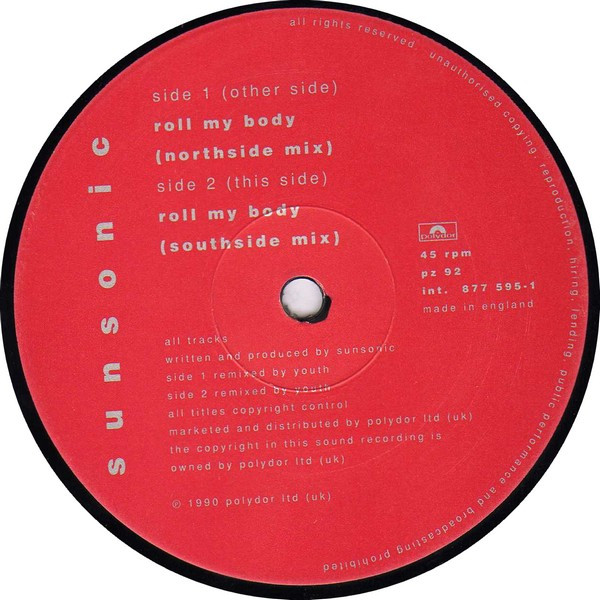 Sunsonic - Roll My Body | Polydor (pz 92) - 4
