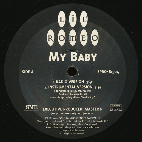 Lil' Romeo - My Baby | Priority Records (SPRO-81504) - main Lil' Romeo - My Baby | Priority Records (SPRO-81504) - main