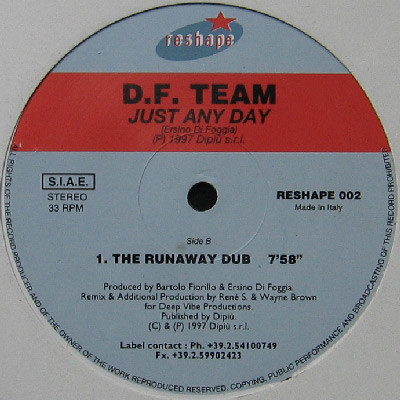 D.F. Team - Just Any Day | Reshape (Reshape 002) - main
