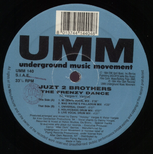 Juzt 2 Brothers - The Frenzy Dance | UMM (UMM 140) - main