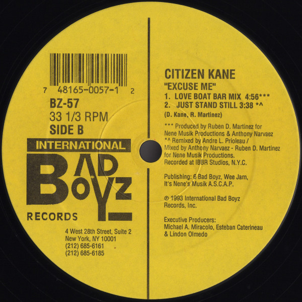 Citizen Kane - Excuse Me | International Bad Boyz Records (BZ-57) - 2 Citizen Kane - Excuse Me | International Bad Boyz Records (BZ-57) - 2
