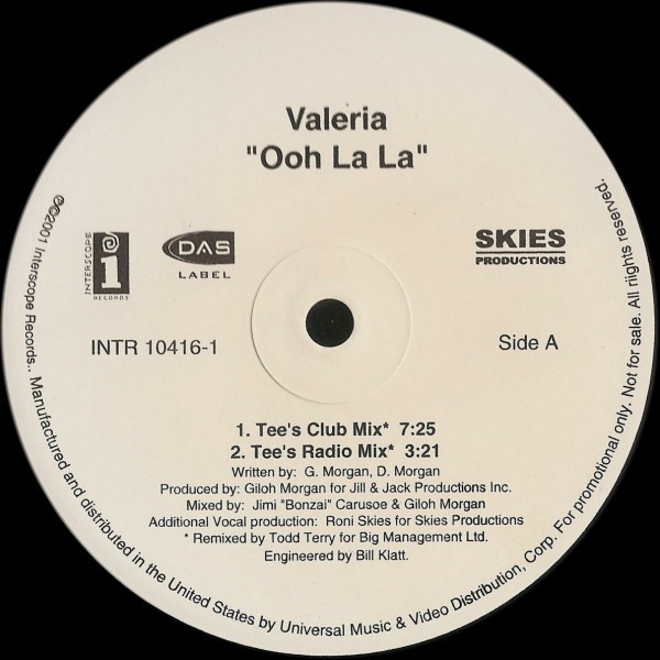 Valeria - Ooh La La | Interscope Records (INTR-10416-1)