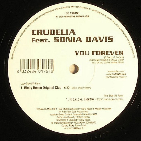 Crudelia Feat. Sonia Davis - You Forever | Stop And Go (GO 196196) - main Crudelia Feat. Sonia Davis - You Forever | Stop And Go (GO 196196) - main