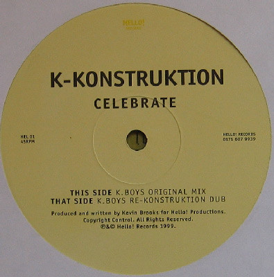 K-Konstruktion - Celebrate | Hello! Records (HEL 01) - main