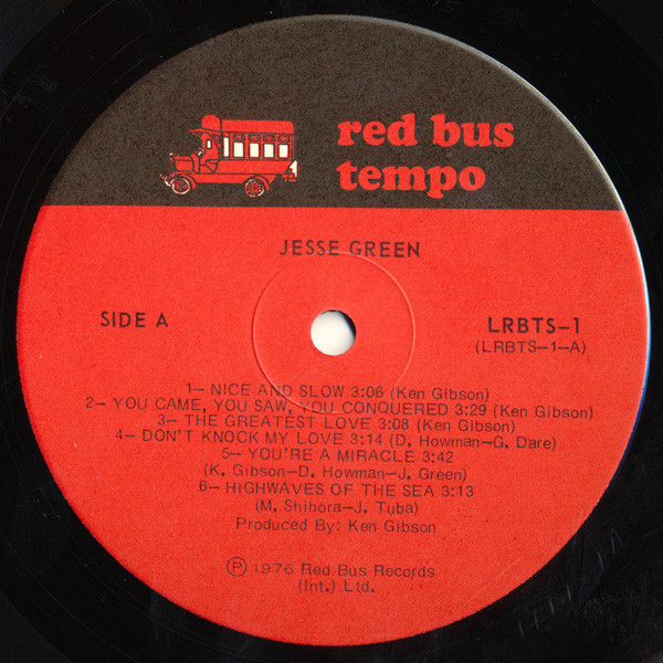 Jesse Green - Nice & Slow | Red Bus Tempo (LRBTS-1) - 3