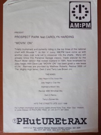 Prospect Park Feat. Carolyn Harding - Movin' On | AM:PM (AMPMDJ 134) - 3 Prospect Park Feat. Carolyn Harding - Movin' On | AM:PM (AMPMDJ 134) - 3