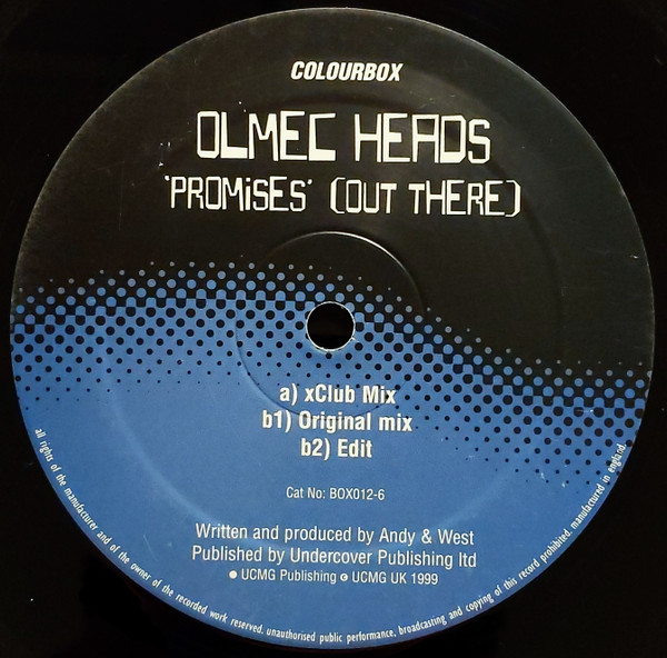 The Olmec Heads - Promises (Out There) | Colourbox (BOX 012-6) - 3