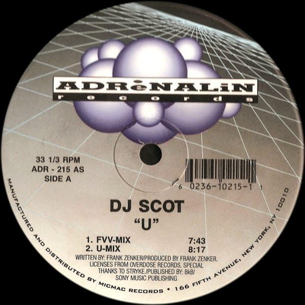 DJ Scot - U | Adrenalin Records (ADR-215)