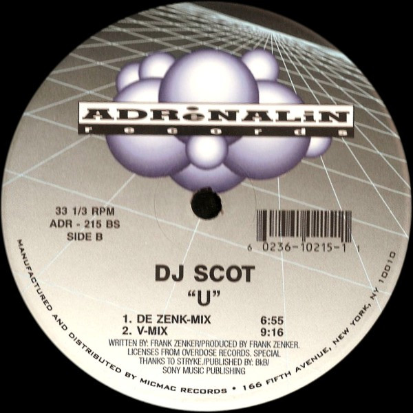 DJ Scot - U | Adrenalin Records (ADR-215) - 2 DJ Scot - U | Adrenalin Records (ADR-215) - 2