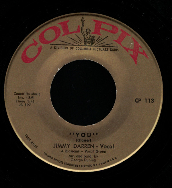 Jimmy Darren - Gidget / You | Colpix Records (CP-113) - 2