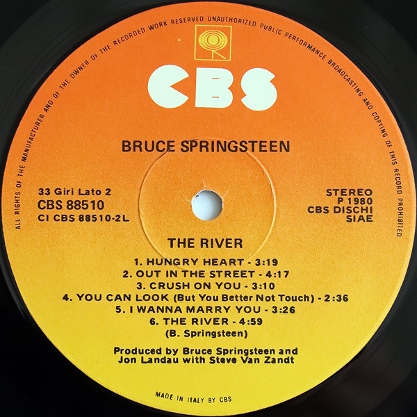 Bruce Springsteen - The River | CBS (CBS 88510) - 4 Bruce Springsteen - The River | CBS (CBS 88510) - 4