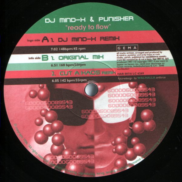DJ Mind-X & Punisher - Ready To Flow | Harem Records (HAR 007-6) - main
