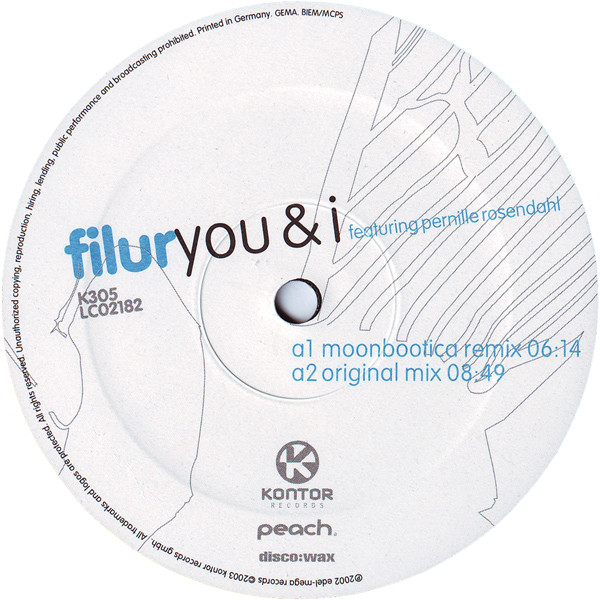 Filur & Pernille Rosendahl - You & I | Kontor Records (K305) - main Filur & Pernille Rosendahl - You & I | Kontor Records (K305) - main