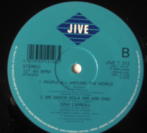 Dina Carroll - People All Around The World | Jive (JIVE T 213) - 4