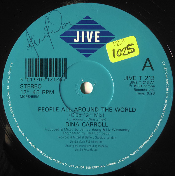 Dina Carroll - People All Around The World | Jive (JIVE T 213) - 3