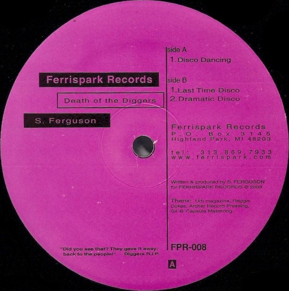 S. Ferguson - Death Of The Diggers | Ferrispark (FPR 008) - main