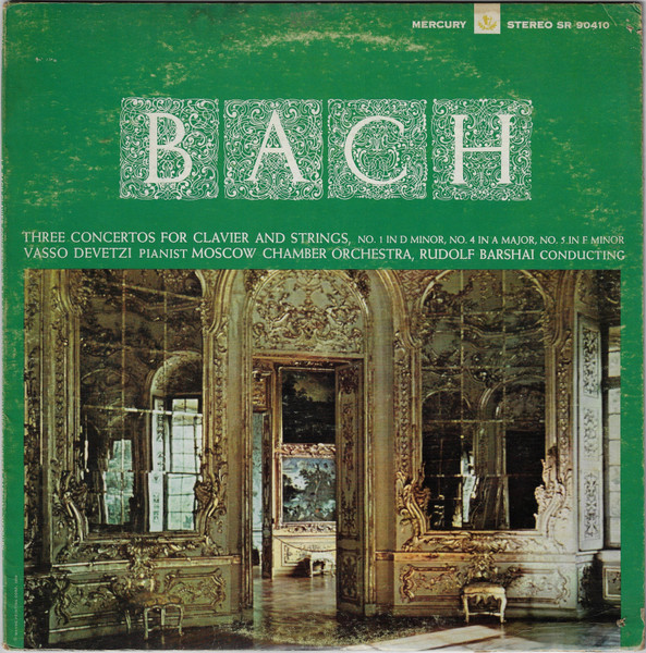 Three Concertos For Clavier And Strings, No. 1 In D Minor, No. 4 In A Major, No. 5 In F Minor