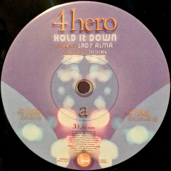 4 Hero Featuring Lady Alma - Hold It Down (Remixes) | Talkin' Loud (2-0639951) - 3