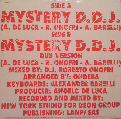 D.D.J. - Mystery | Meet Records (MEET 441) - 2