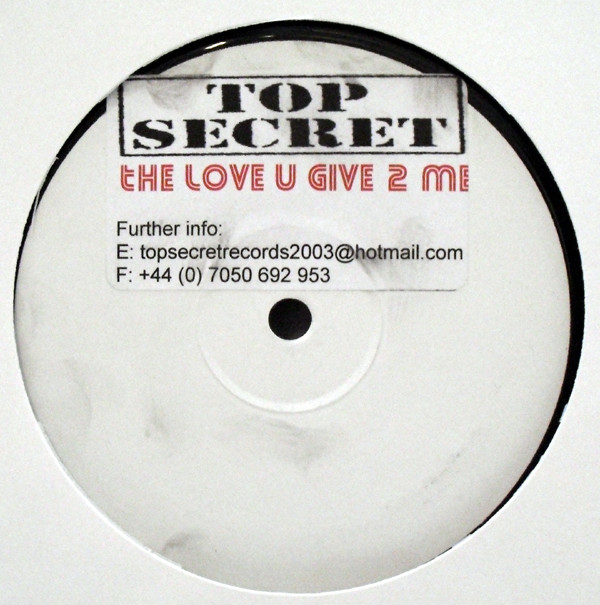 Top Secret - Roxy Music Vs Marvin Gaye - The Love U Give 2 Me | Top Secret Records (TOP SECRET 01)