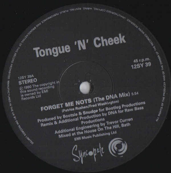 Tongue N Cheek - Forget Me Not$ (DNA Remix) | Syncopate (12SY 39) - 3 Tongue N Cheek - Forget Me Not$ (DNA Remix) | Syncopate (12SY 39) - 3