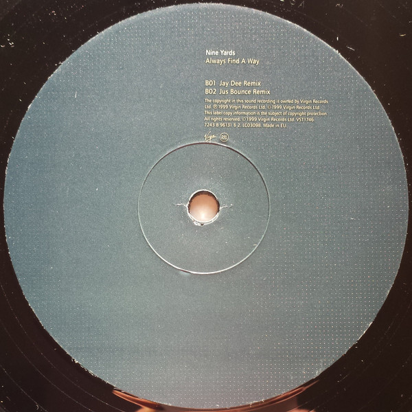 Nine Yards - Always Find A Way | Virgin (VST 1746) - 4