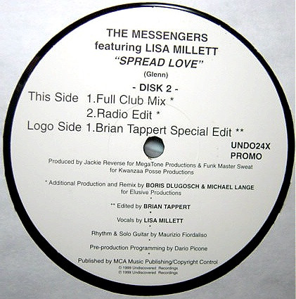 The Messengers Featuring Lisa Millett - Spread Love | Undiscovered (UNDO24X) - main The Messengers Featuring Lisa Millett - Spread Love | Undiscovered (UNDO24X) - main