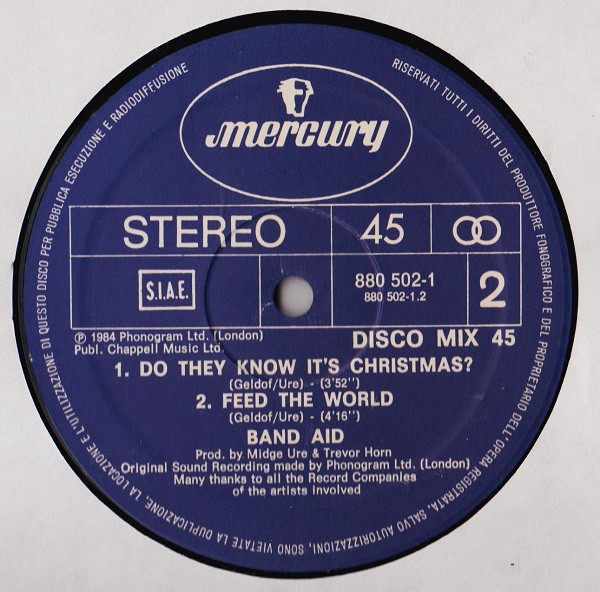 Band Aid - Do They Know It's Christmas? | Mercury (880 502-1) - 4