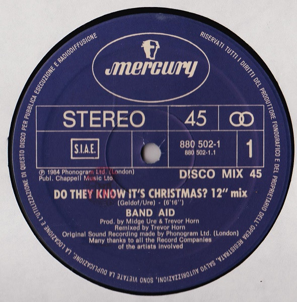Band Aid - Do They Know It's Christmas? | Mercury (880 502-1) - 3