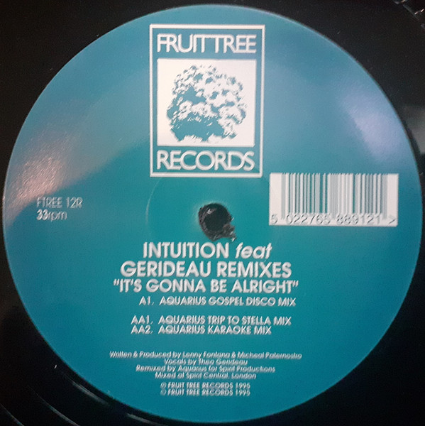 Intuition - It's Gonna Be Alright (Aquarius Remixes) | Fruittree Records (FTREE 12R)