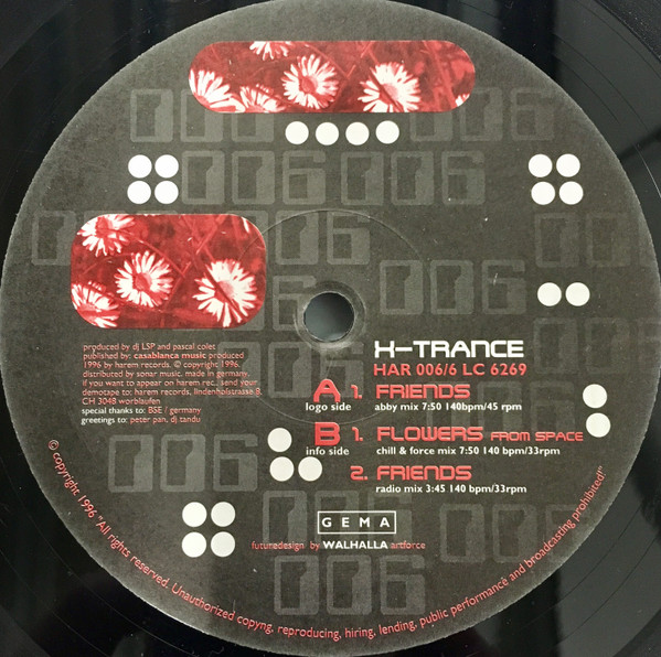 X-Trance - Friends | Harem Records (HAR 006-6)