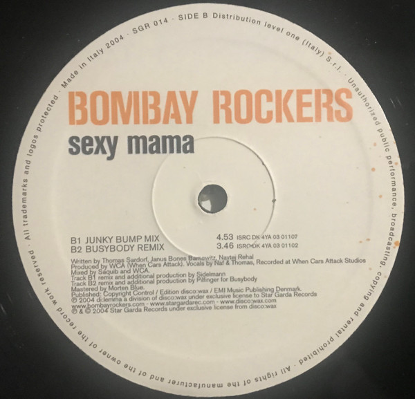 Bombay Rockers - Sexy Mama | Star Garda Records (SGR014) - 4 Bombay Rockers - Sexy Mama | Star Garda Records (SGR014) - 4