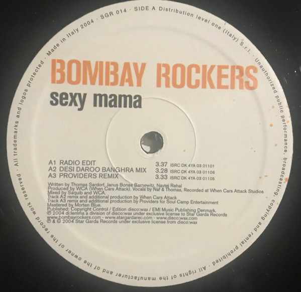 Bombay Rockers - Sexy Mama | Star Garda Records (SGR014) - 3 Bombay Rockers - Sexy Mama | Star Garda Records (SGR014) - 3
