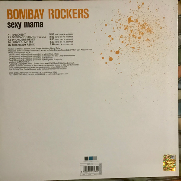 Bombay Rockers - Sexy Mama | Star Garda Records (SGR014) - 2 Bombay Rockers - Sexy Mama | Star Garda Records (SGR014) - 2