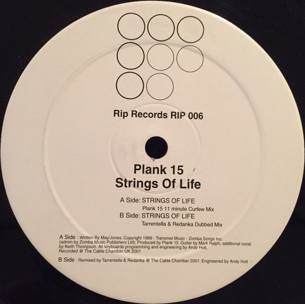 Plank 15 - Strings Of Life | Rip Records (RIP 006)