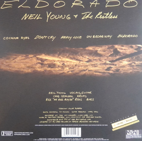 Neil Young  &  The Restless - Eldorado LP | Reprise Records (093624951971) - 2